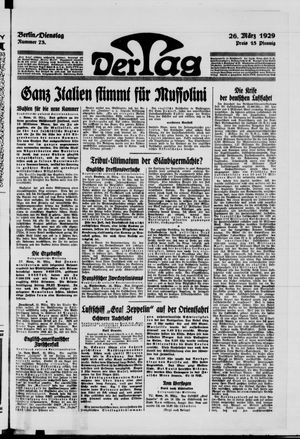 Der Tag vom 26.03.1929