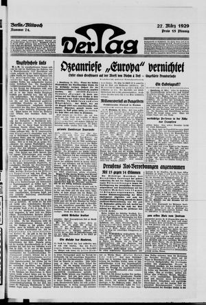 Der Tag vom 27.03.1929