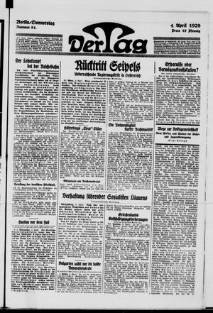 Der Tag vom 04.04.1929