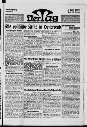 Der Tag vom 05.04.1929