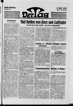 Der Tag vom 09.04.1929