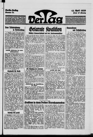 Der Tag vom 12.04.1929