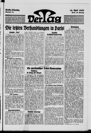 Der Tag vom 16.04.1929