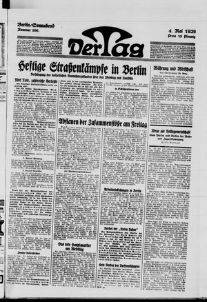 Der Tag vom 04.05.1929