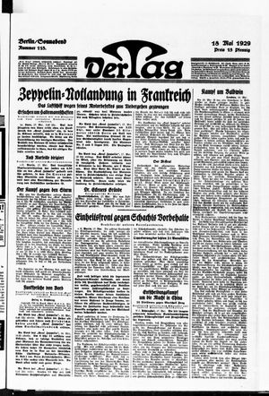 Der Tag vom 18.05.1929