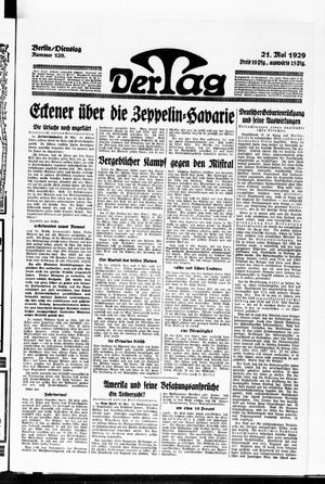 Der Tag vom 21.05.1929