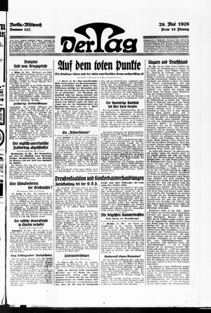 Der Tag vom 29.05.1929