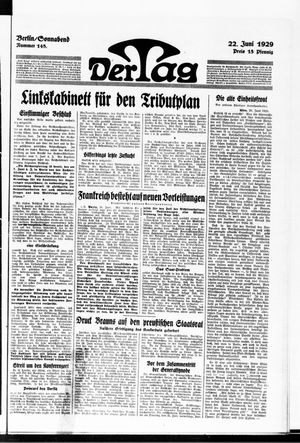 Der Tag vom 22.06.1929