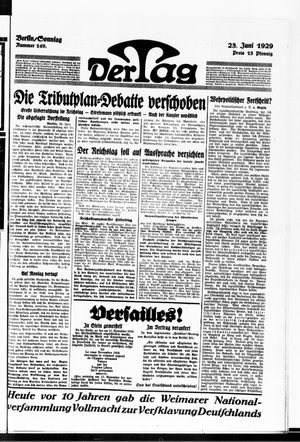 Der Tag vom 23.06.1929