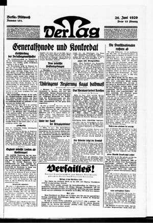 Der Tag vom 26.06.1929