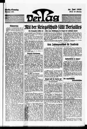 Der Tag vom 30.06.1929