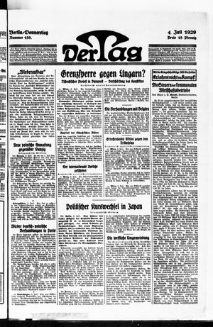 Der Tag vom 04.07.1929