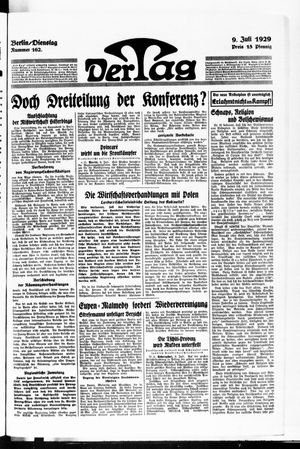 Der Tag vom 09.07.1929