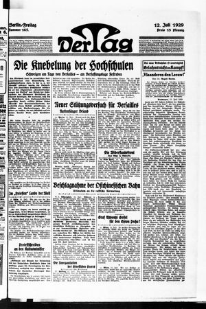 Der Tag vom 12.07.1929