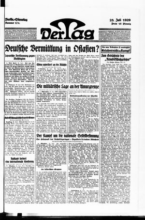 Der Tag vom 23.07.1929