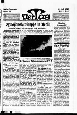 Der Tag vom 25.07.1929