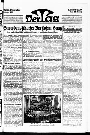 Der Tag vom 08.08.1929