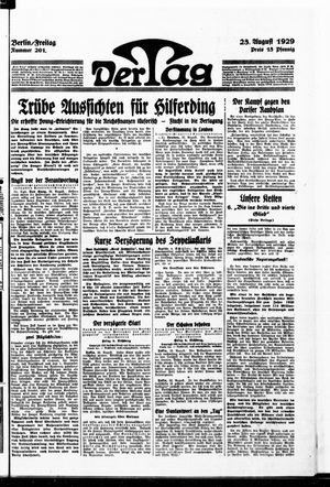 Der Tag vom 23.08.1929