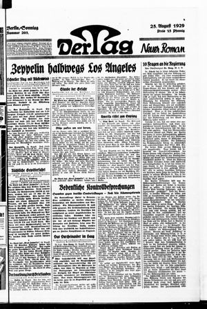 Der Tag vom 25.08.1929