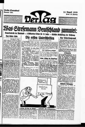 Der Tag vom 31.08.1929