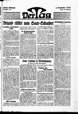 Der Tag vom 04.09.1929