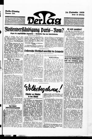 Der Tag vom 24.09.1929