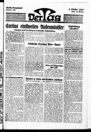 Der Tag vom 05.10.1929