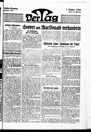 Der Tag vom 06.10.1929