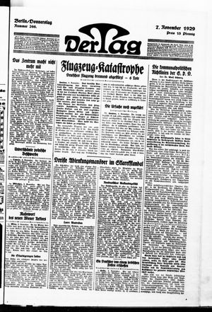 Der Tag vom 07.11.1929