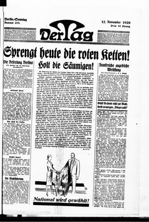 Der Tag vom 17.11.1929