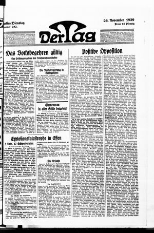 Der Tag vom 26.11.1929