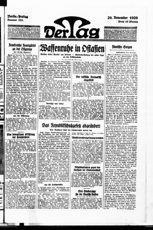 Der Tag vom 29.11.1929