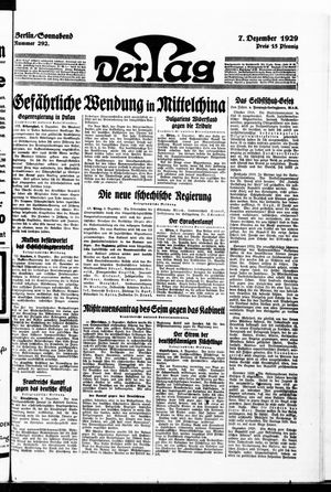 Der Tag vom 07.12.1929