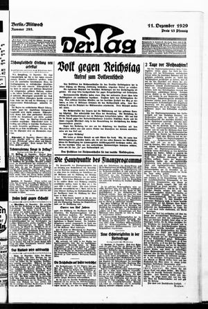 Der Tag vom 11.12.1929