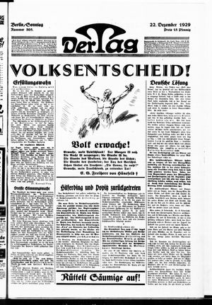 Der Tag vom 22.12.1929