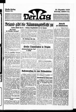 Der Tag vom 27.12.1929