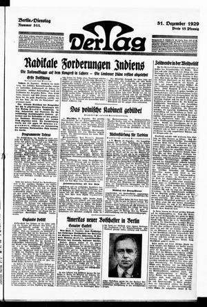 Der Tag vom 31.12.1929