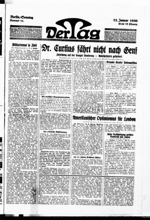 Der Tag on Jan 12, 1930