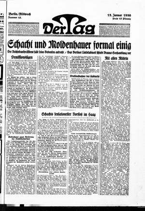 Der Tag vom 15.01.1930