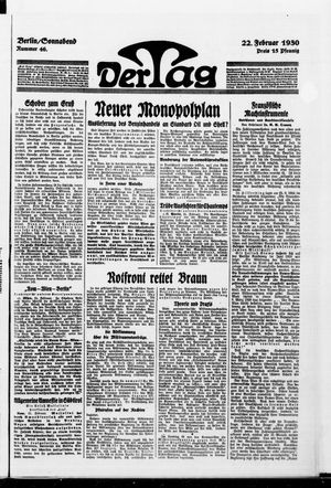Der Tag vom 22.02.1930