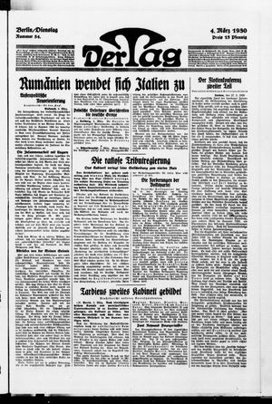 Der Tag vom 04.03.1930