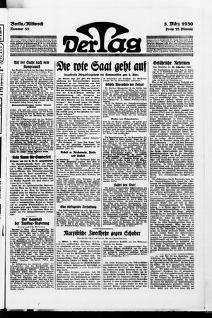 Der Tag vom 05.03.1930
