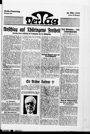 Der Tag vom 20.03.1930