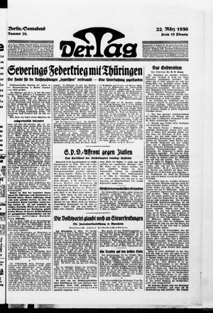 Der Tag vom 22.03.1930