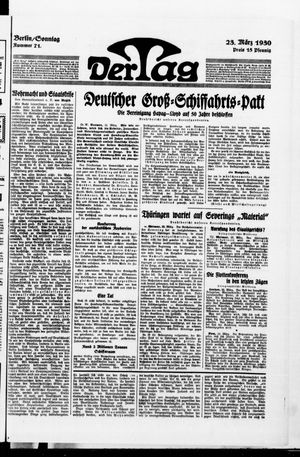 Der Tag vom 23.03.1930