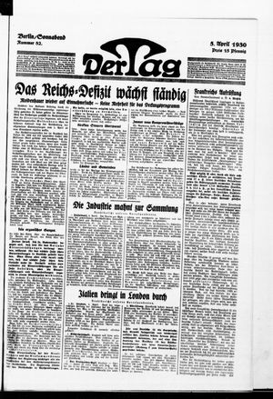 Der Tag on Apr 5, 1930