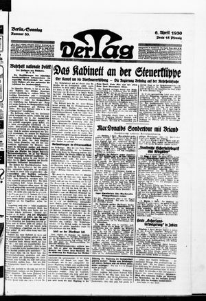 Der Tag on Apr 6, 1930