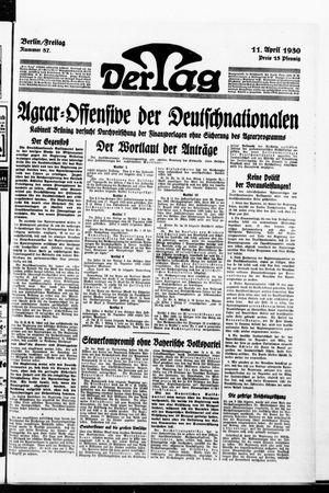 Der Tag vom 11.04.1930