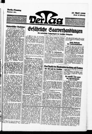 Der Tag vom 27.04.1930