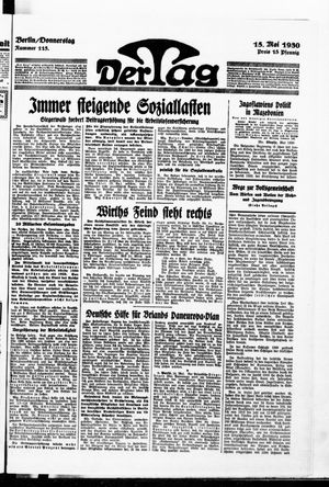 Der Tag vom 15.05.1930